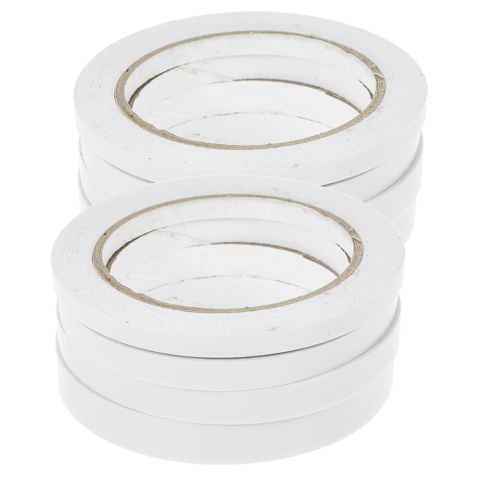 

8 Rolls Tape For Crafts Decoration Double-sided Tape Scrapbooking High Viscosity Craft White Paper Stick Assortment Adhesive