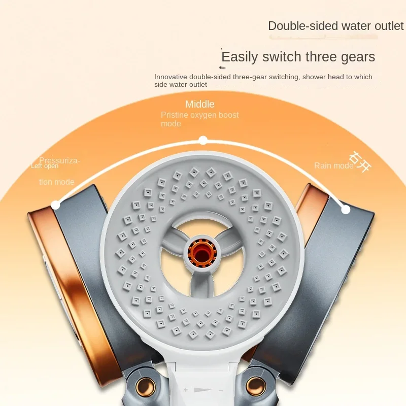 Двусторонняя насадка для душа с наддувом красоты ванна высокого давления