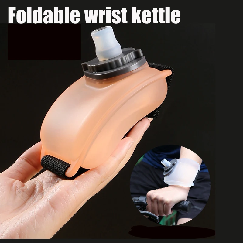 

200 мл наружная бутылка для воды для бега на запястье, портативная Спортивная бутылка для воды на запястье, регулируемая спортивная чашка для фитнеса, велоспорта, марафона