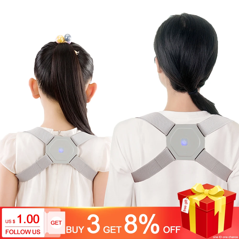 

Smart Posture Corrector Invisible Correction Belt Reminder Adult Child Sitting Hunchback Back Staightner Smart Sensor Orthosis