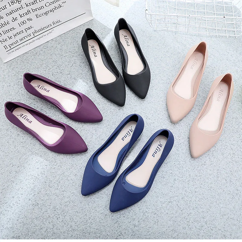 Chic and Elegant Women Loafers Mesh Flats Low Heels Pointed Toe Single Shoes Designer Ladies Office Shoes Shallow Pumps