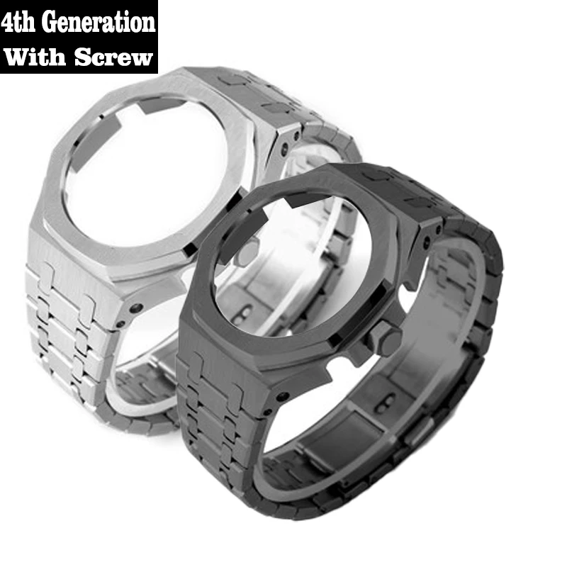 4 Generation Steel Watch Case for Casioak Mod Kit for G Shock Ga2100 Gen4 Ga2110 Watch Strap Watch Modification Accessories enlarge