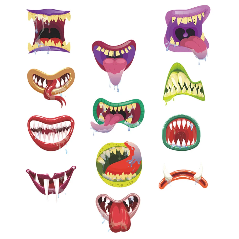 

Sticker Wall Stickers Decals Decorative Decal Face Crafts Pumpkin Crafttreat Decor Trick Or Mouth Cartoon Backdrop Labels Vivid