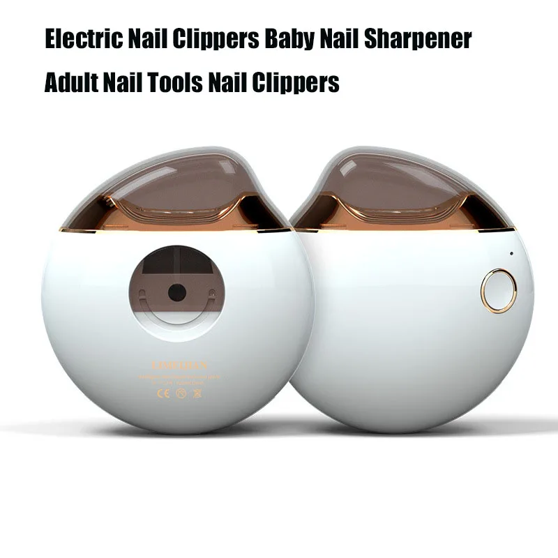 

ZK40 Electric Polishing Nail Clipper pro USB Rechargeable Nail Trimmer Electric Automatic Nail Clipper with Light