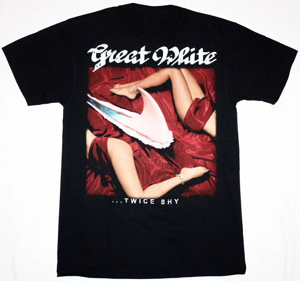 Винтажная отличная белая двухсторонняя хлопковая черная футболка всех размеров