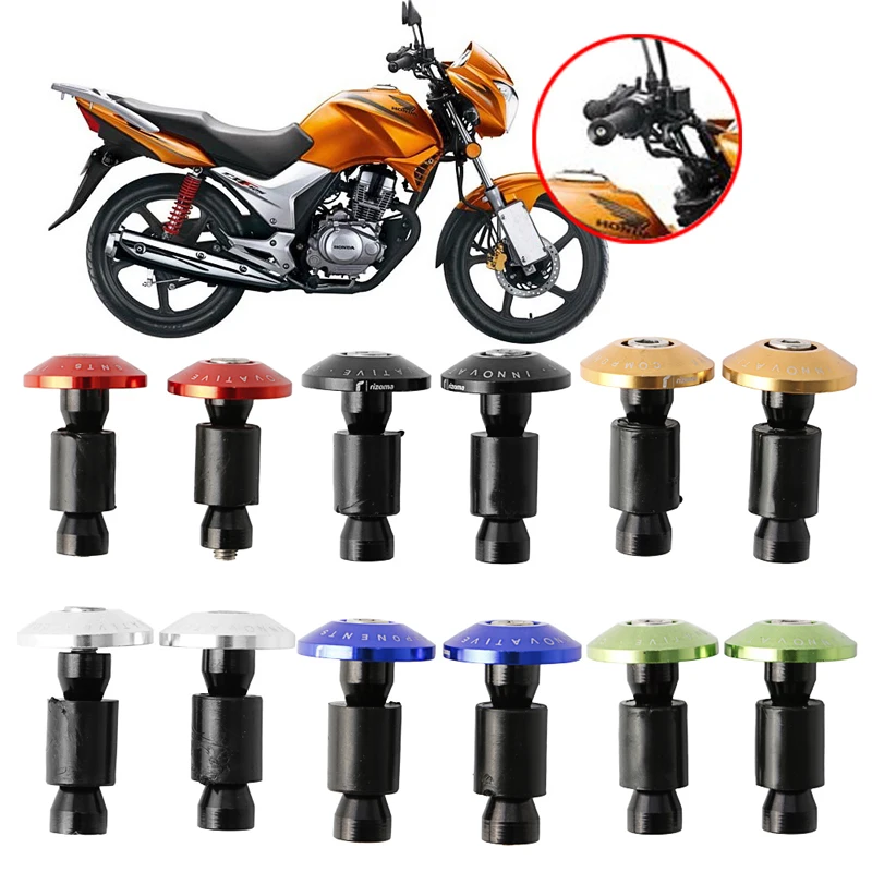 

A Pair Motorcycle Dirt Bike CNC Handlebar Grips Slider Cap Plug Aluminum Bar End