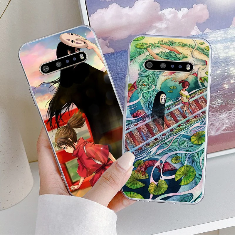 

Anime Spirited Away No Face Phone Case For Google Pixel 7 6 Pro 6A 5A 5 LG K92 K42 K22 K71 K61 K51 K41S Transparent Cover