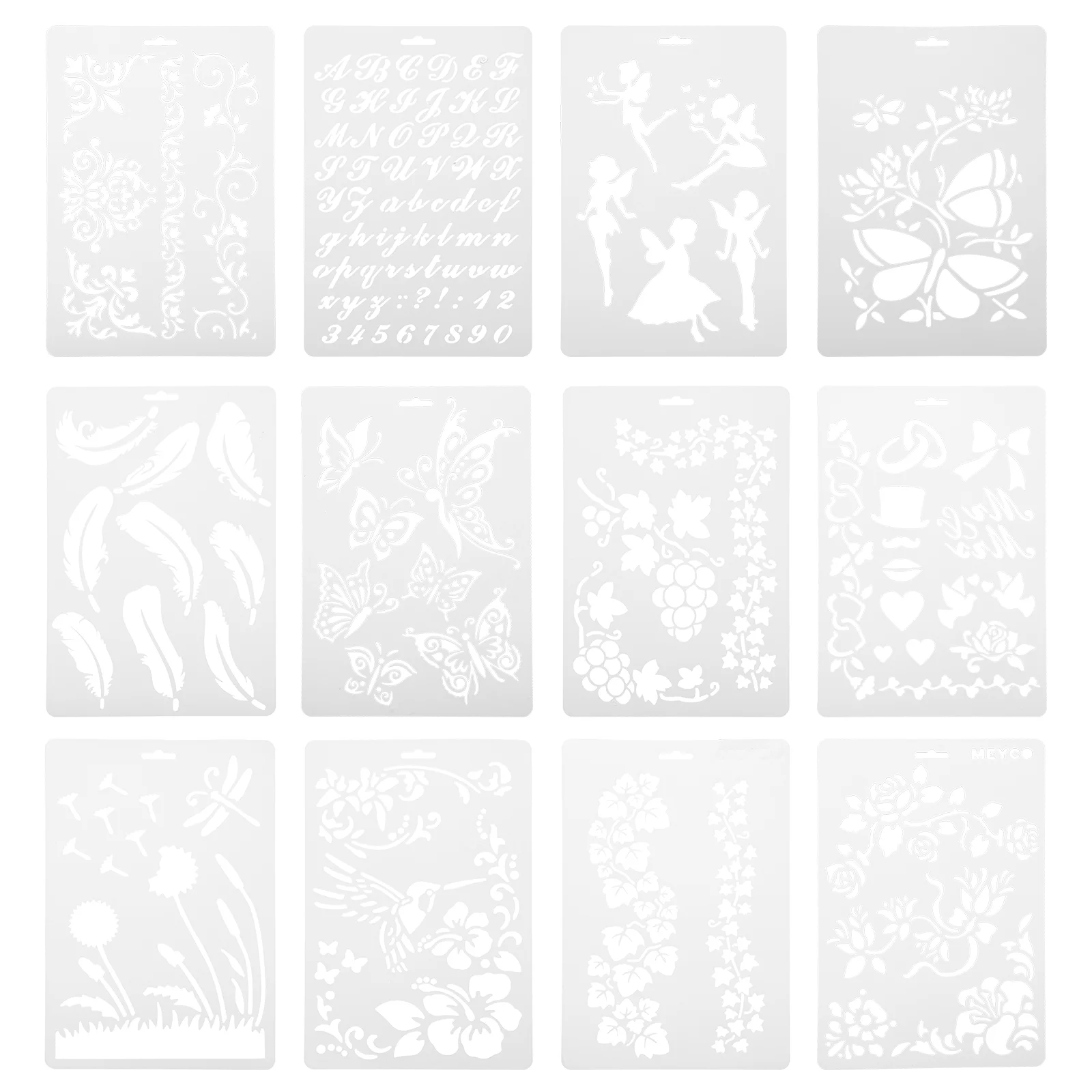 

Stencils Drawing Template Diy Kidspainting Children Flower Cakestencil Girl Boy Gift Birthday Templates Colored Kid
