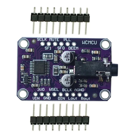 Плата модуля DAC Audio Stereo Decoder для Arduino 1334 V-5V, 1 шт.