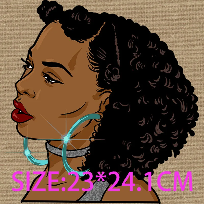 Фото DTF пресс-трансферы афро богини Русалка гермоза черные красивые вьющиеся волосы богиня королева женщина девушка пресс-трансферы сделай сам ручная работа №2