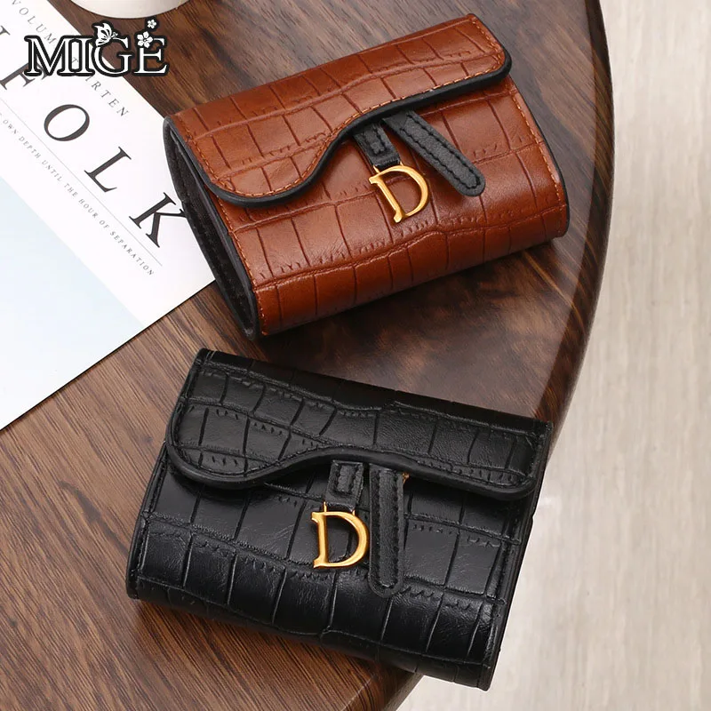 Women Short Wallet Small Fashion Luxury Brand Leather Purse Ladies Card Bag For Women Clutch Female Purse Money Clip Wallet 2022