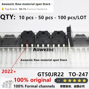 Aoweziic 2022+ 100% New Imported Original GT50JR22  50JR22 TO-247 IGBT Power Transistor 50A 600V
