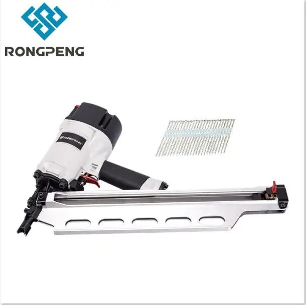 

RONGPENG 21Degree Round Head Framing Nailer Nails Nail Gun Kit RHF9021NS Plastic Collated Framing Nails For Framing Siding