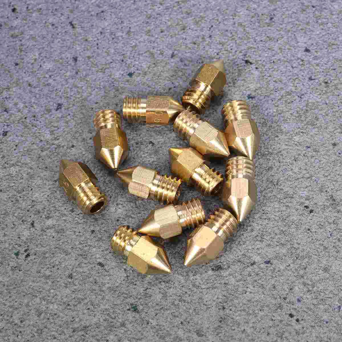 

12Pcs 3D Nozzles Nozzle Extruder Nozzles Extruder Nozzle ( 0.2mm 0.3mm 0.4mm 0.5mm each 3pcs )