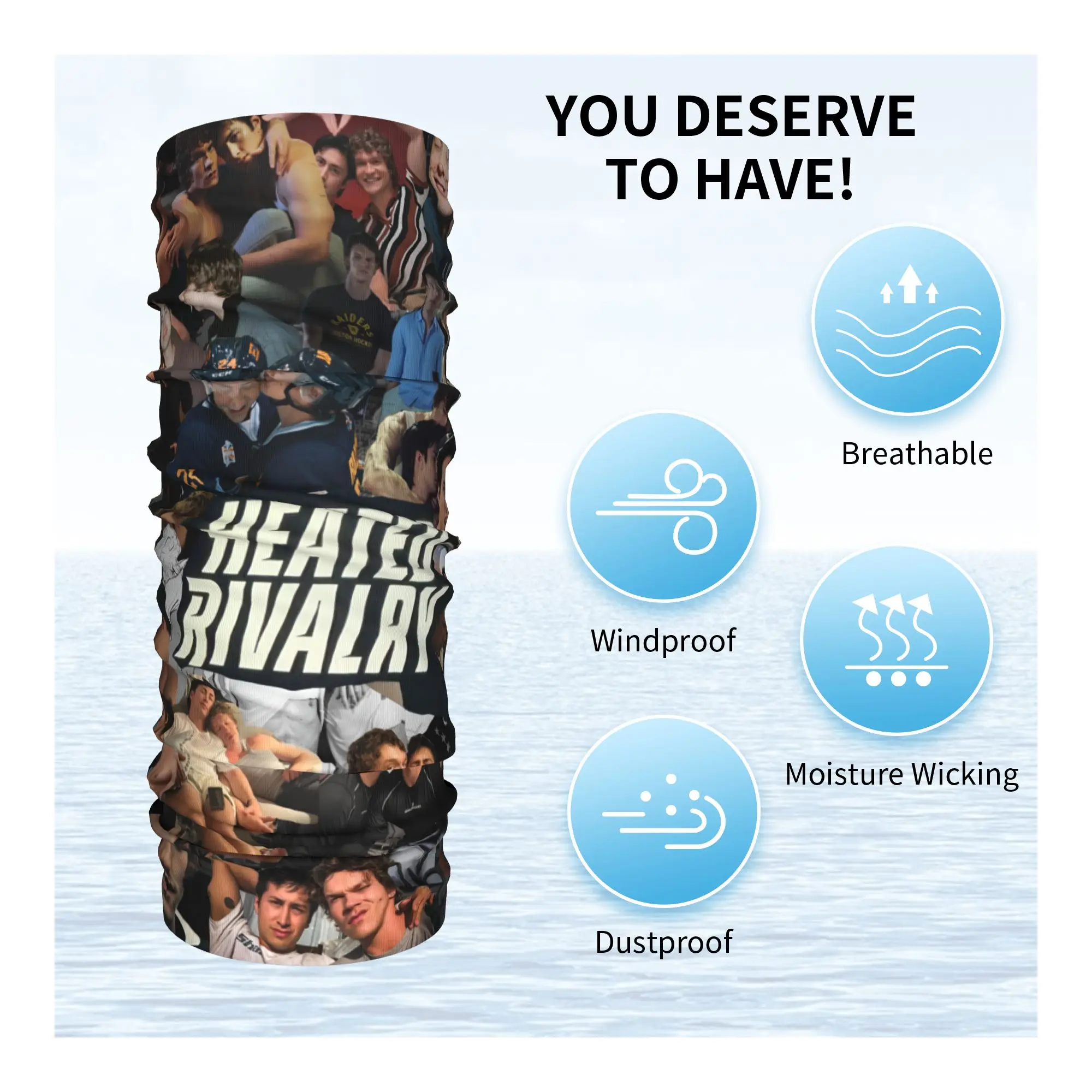 Фото Многофункциональная ветрозащитная бандана-бафф Custom Heated R-Rivalryes для мужчин и женщин, для хоккея, шарф-маска, головной убор, тубус, балаклава №4