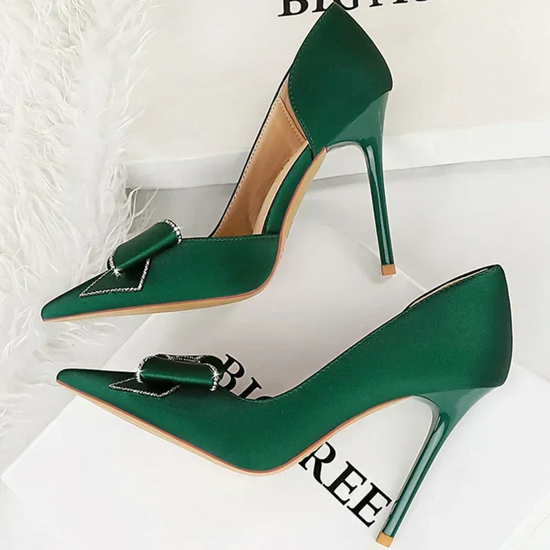 Женские Туфли-лодочки С Острым Носком На Высоком Каблуке 10 5 См