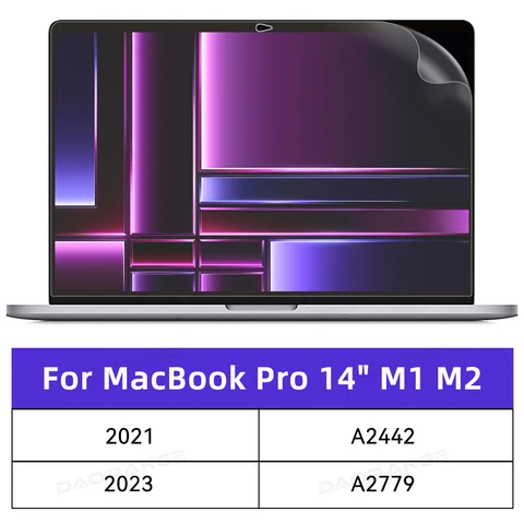 Защитная пленка для экрана MacBook HD, мягкая пленка для Air 13 дюймов M1 M2 Pro 11 13 14 15 16 дюймов, защитные аксессуары для сенсорной панели