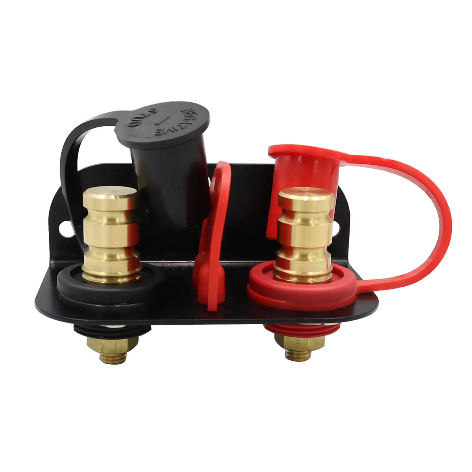 

Remote Battery Terminals with Heavy Duty Mounting Plate for Vehicles