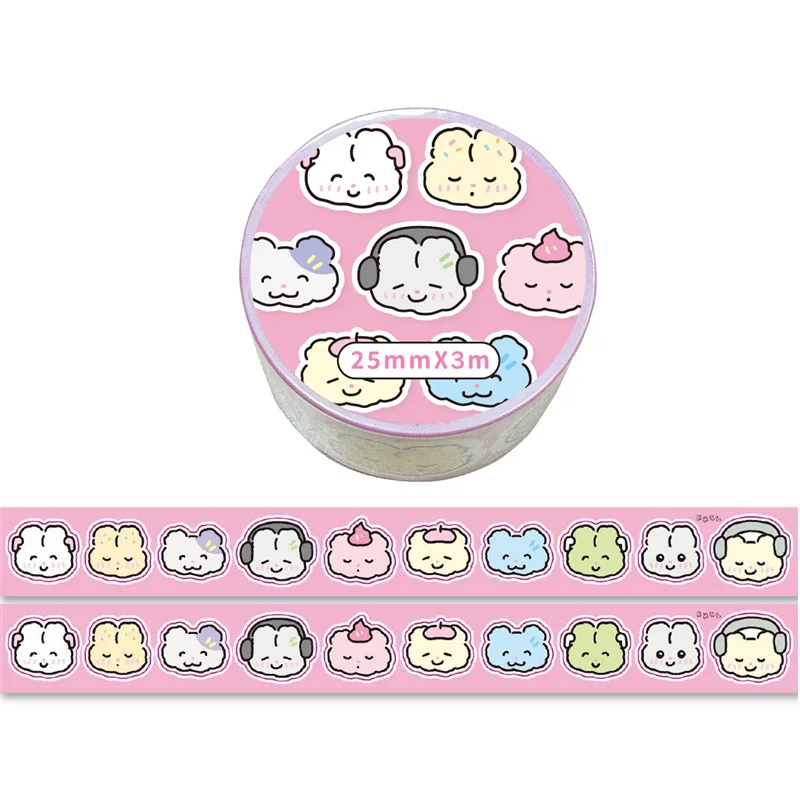 

Корейский милый граффити маленькие животные декоративная лента руководство Скрапбукинг коллаж материал высечка наклейка рулон школьные Канцтовары