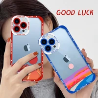 sunset painting phone case for iphone 13 12 mini 11 pro max lens protection shockproof cover for iphone xs x xr 7 8 plus se 2020
