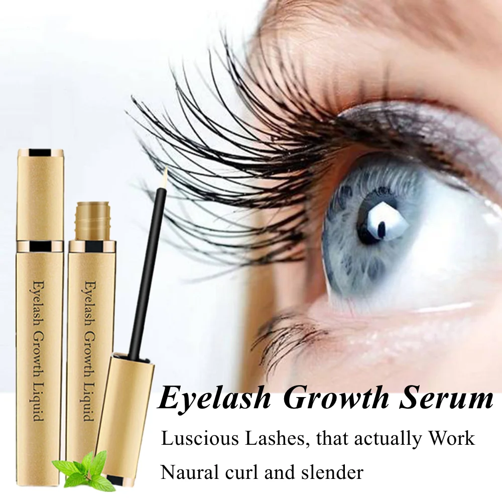 

Eyelash Growth Serum Effective Fast Eyelashes Eyebrows Enhancer Natural Lashes Lengthen Fuller Thicker Nourishing Liquid Mascara