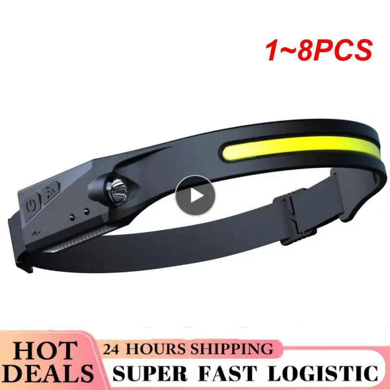 

Головной фонарь с датчиком, 1-8 шт., с USB-зарядкой