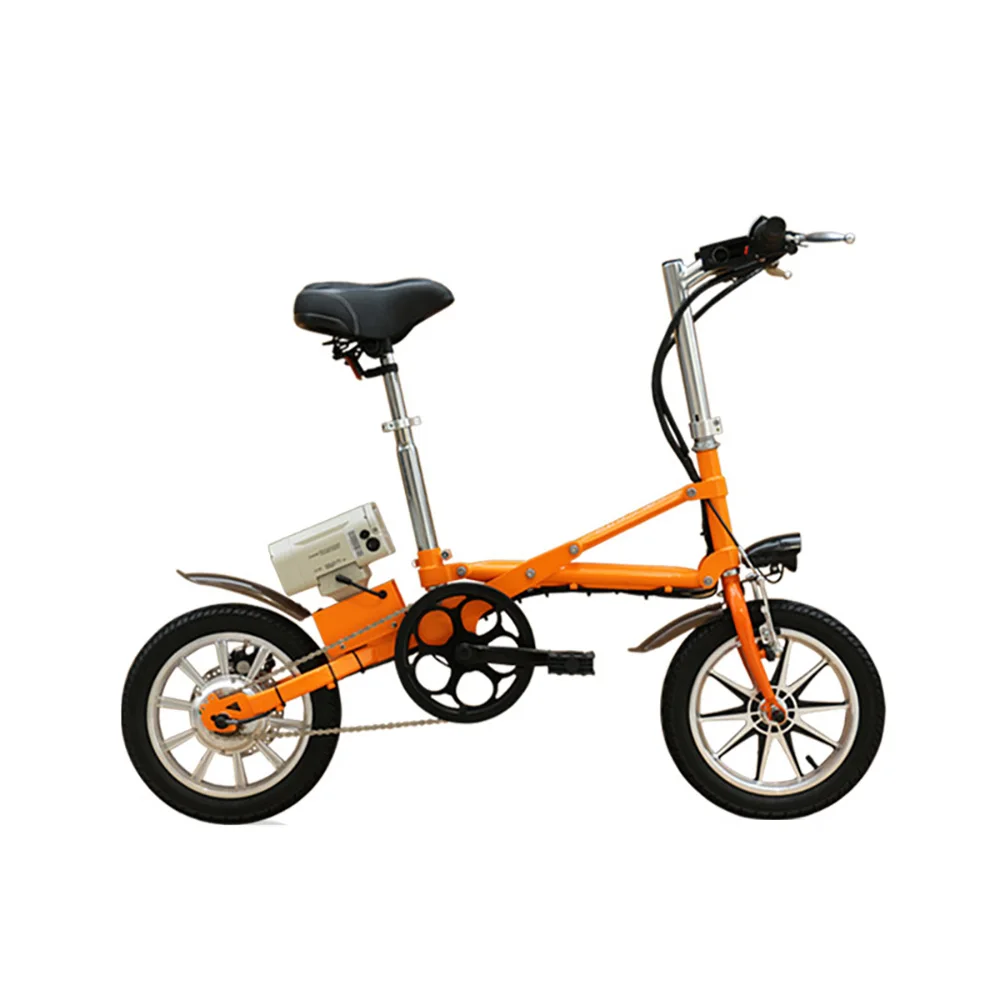 

14Inch Electric Folding Bicycles With 250W Motor 36V Lithium Battery Aluminum Alloy Frame Caliper And Disc Brake For Adults