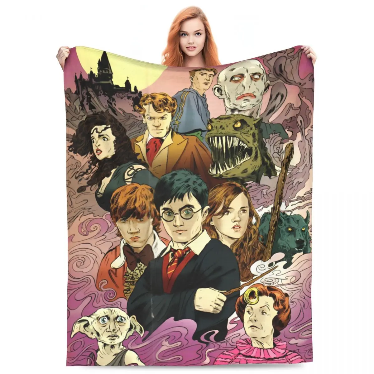 MINISO H-HARRYS P-POTTERS одеяла из фильмов качественное мягкое одеяло зимнее для