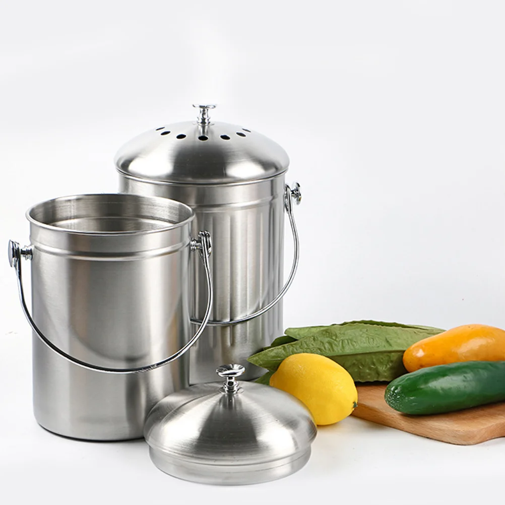 Компостная корзина для мусора из нержавеющей стали