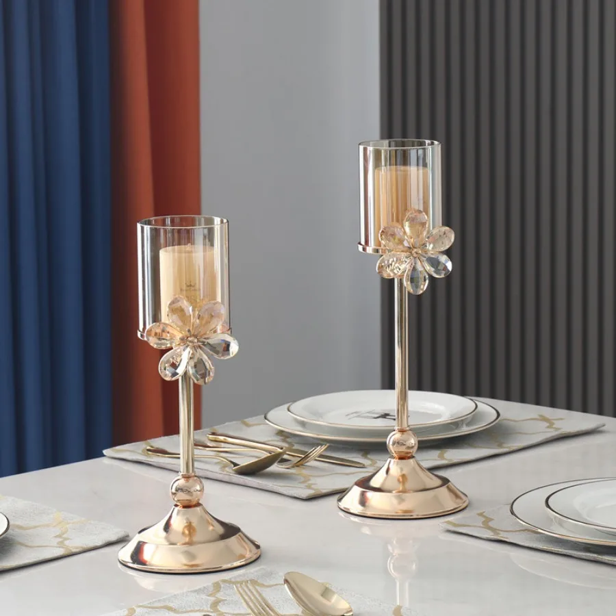 

Винтажный Золотой подсвечник в скандинавском стиле, украшения, свадебный подсвечник для гостиной, шикарный золотой подсвечник, домашний декор