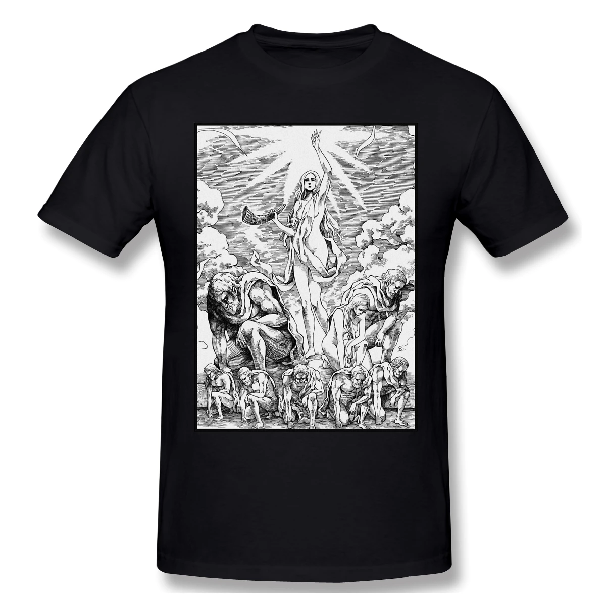 

EssentialT-Shirt Men Top Quality Short Summer Sleeve Attack on Titan Casual Tshirt Loose
