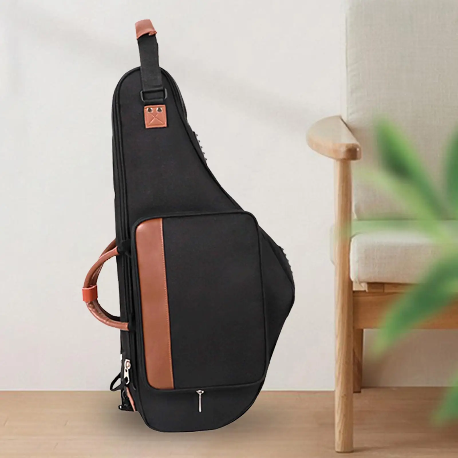 

Alto Sax Case Instrument Storage with Handle Adjustable Strap Saxophone Storage