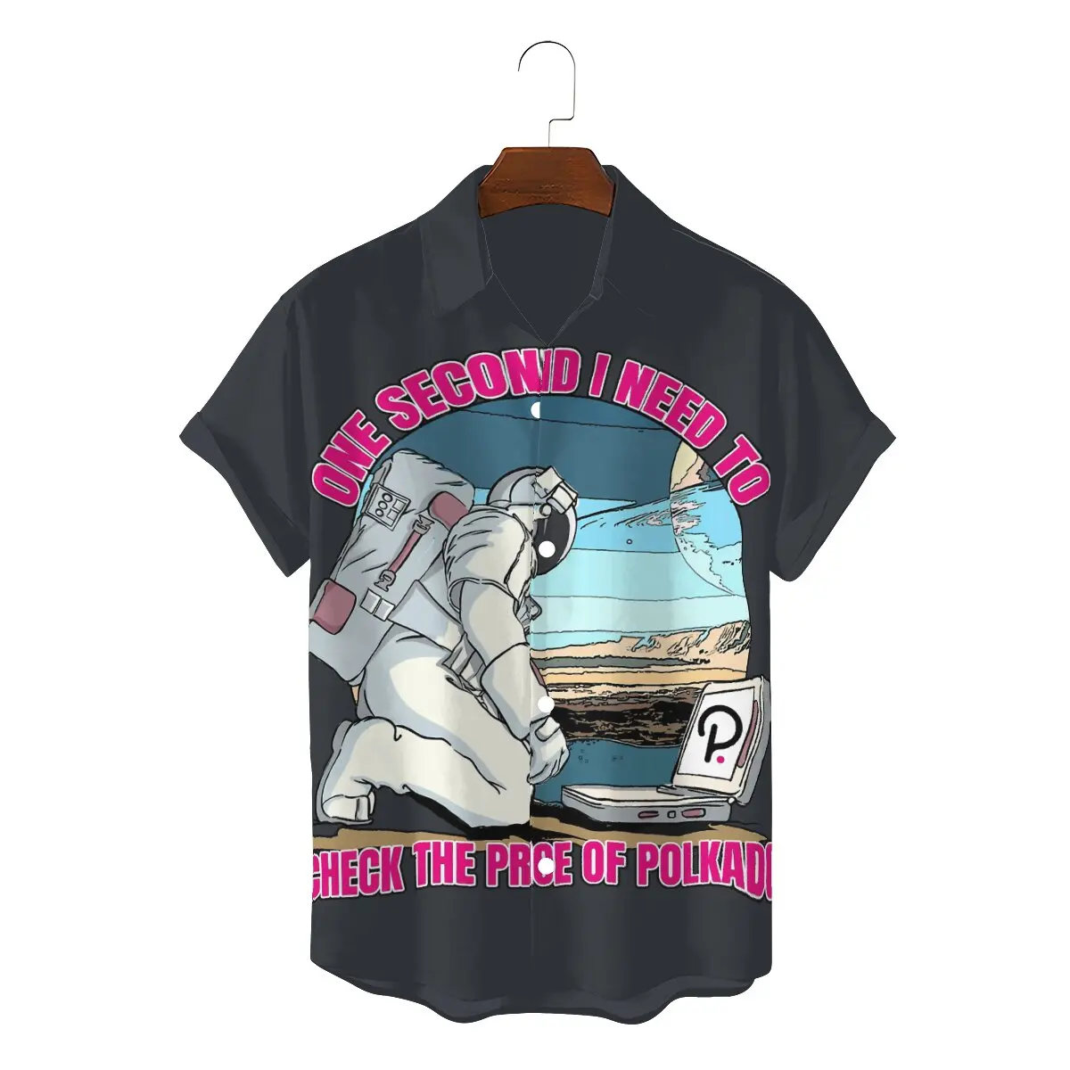 

Проверьте цену у мужской гавайская рубашка Polkadot DOT, квадратный воротник для криптовалюты, 3D рубашка с коротким рукавом, забавное высокое кач...