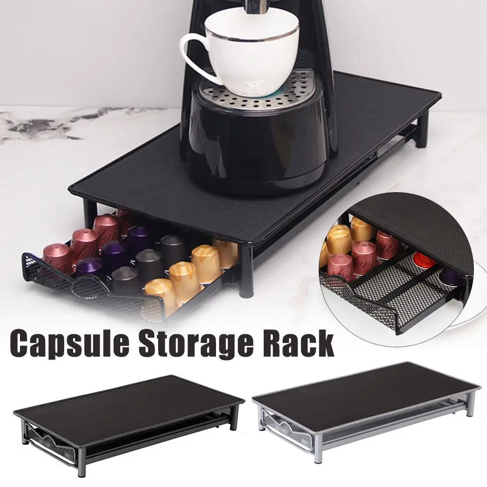 

Coffee Capsule Box Drawer Holder Coffee Pod Storage Rack Machine Stand Nespresso Coffee Capsule Frame Dolce Gusto Organization