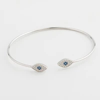 korean version of the new sterling silver bracelet ladies simple diamond encrusted personality silver bracelet