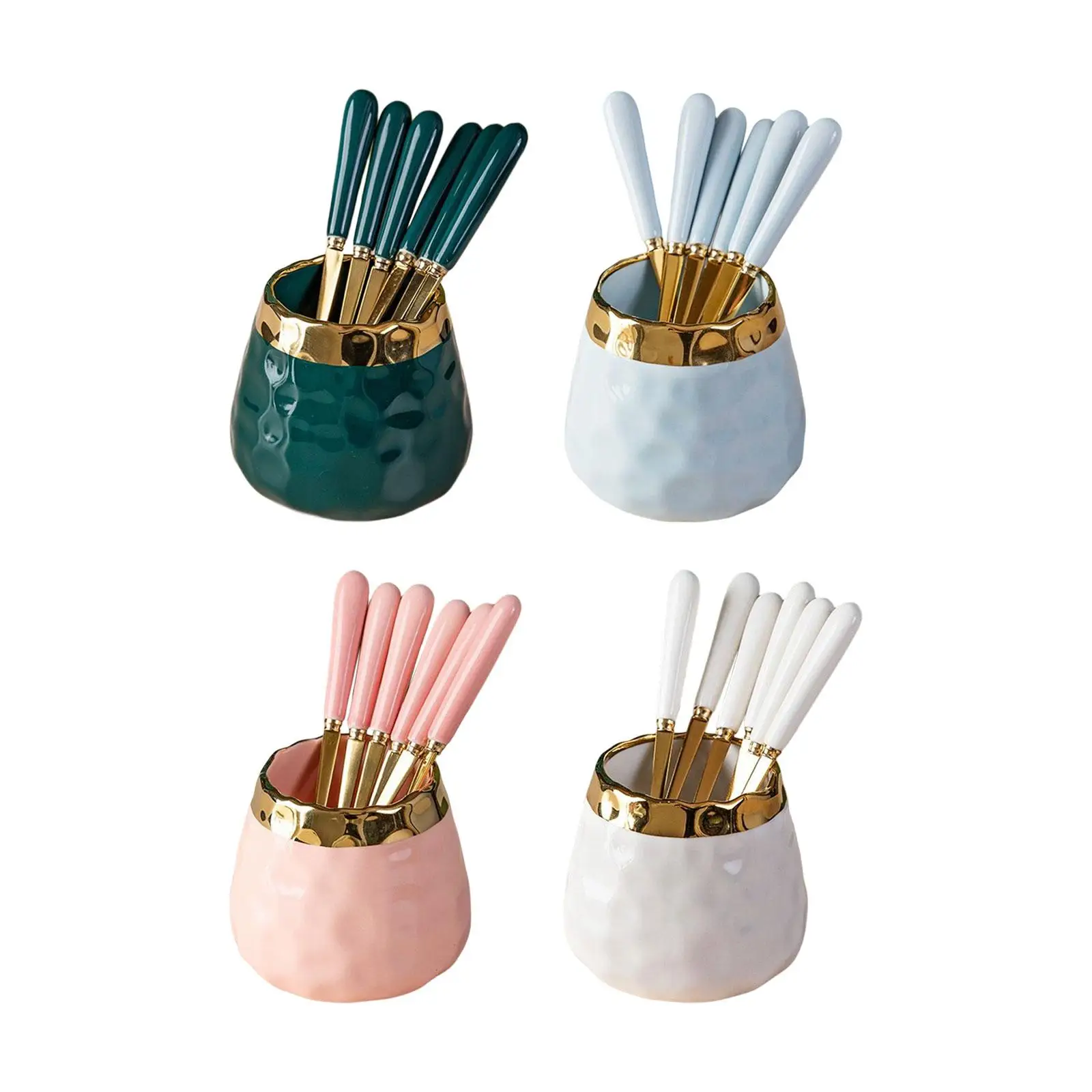 

Подставка для кофейных ложек в виде фруктов