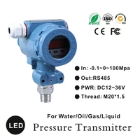 rs485 modbus led flush diaphragm pressure transducer 60mpa hydraulic oil pressure sensor pressure transmitter