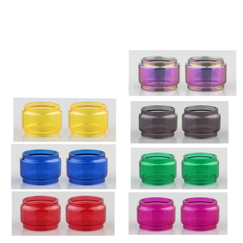 2 Pezzi Tubo Di Vetro A Bolle Di Colore Arcobaleno Per Vaporesso Skrr-S/Skrr/Luxe S/Sky Solo Plus/Nrg Tank/Revenger X Tank 8Ml