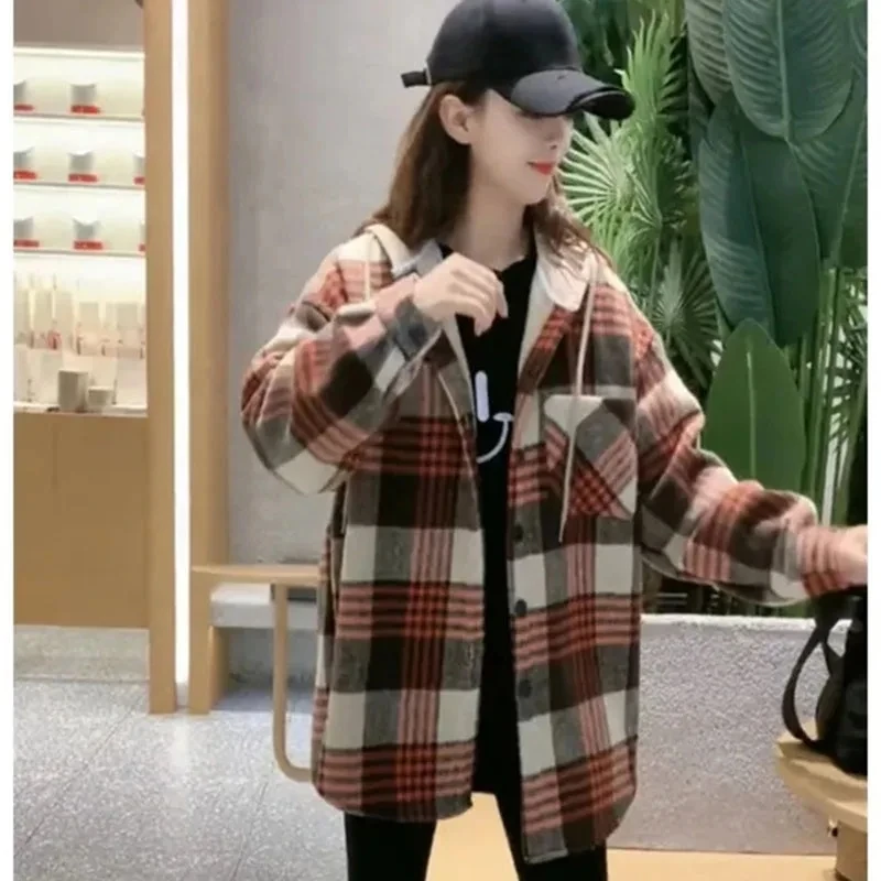 Топы с капюшоном и длинными рукавами женская куртка в Корейском стиле средней