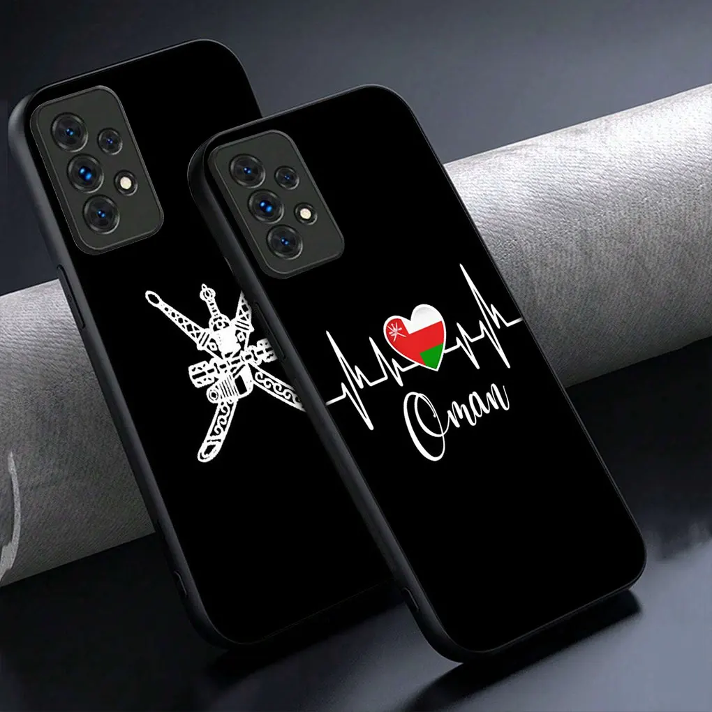 Эмблема Омана Флаг Карта для Samsung Galaxy A55 A56 A25 A26 A36 A34 A54 S20 S21 S24 FE S25 A12 A14 A33 A53 Чехол
