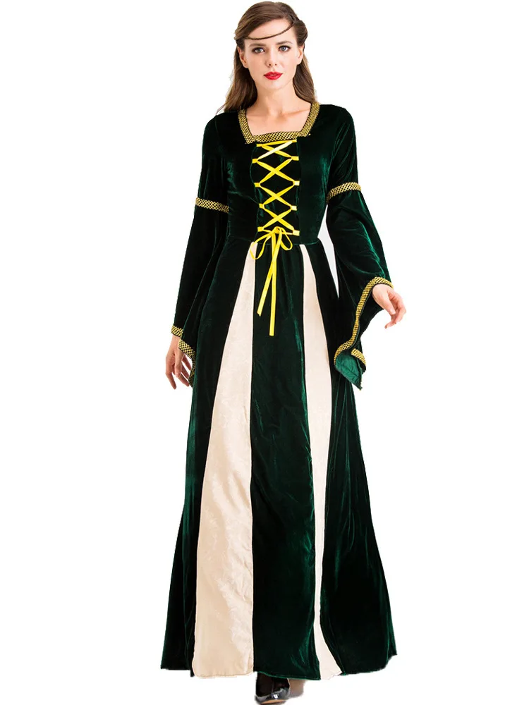 Женское винтажное платье принцессы роскошное Королевское Платье с квадратным