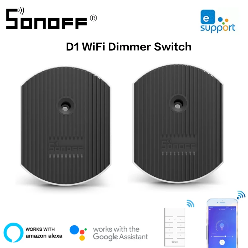 

1/3/5/10PCS SONOFF D1 DIY Wifi Switch Smart Dimmer Light Switch 433Mhz RF Controlled Switch Via EWeLink APP Google Home Alexa