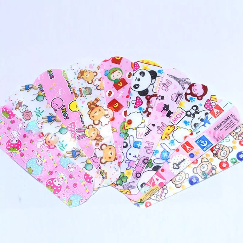 

120pcs/lot Waterproof Breathable Cartoon Band Aid Medical First Aid Adhesive Bandage Emergency Kit for Kids Wound Dressing Tape