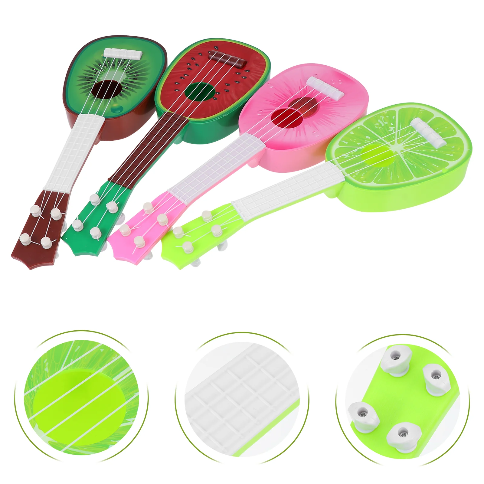 

Ukulele Kids Toy Musical Mini Guitar Toys Plaything Fruit Instrument Plastic Imitated Birthday Gift Size Children Beginners