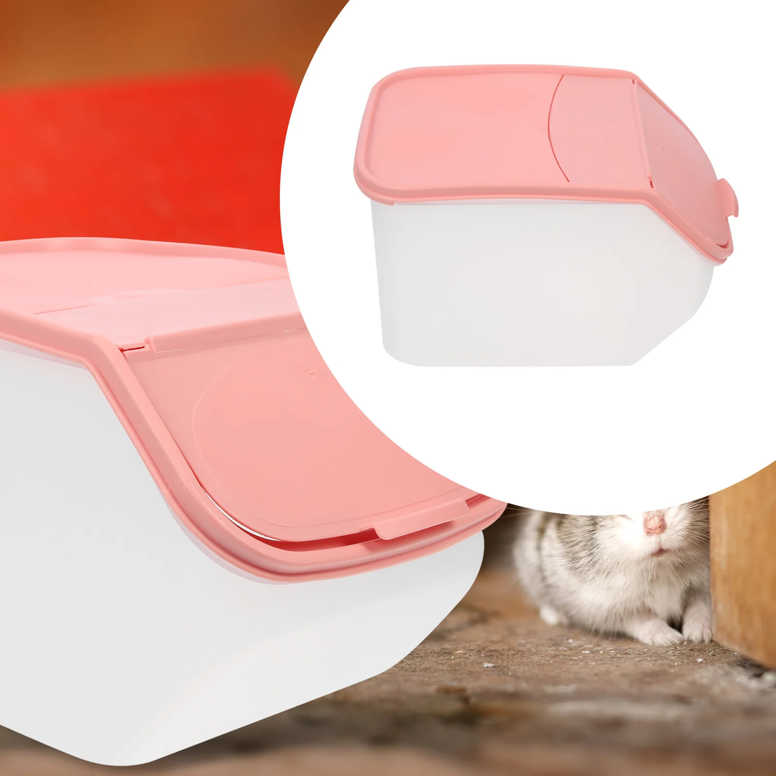 

Hamster Bathtub Bath Chinchilla Bathroom Sand Box Cage Compact Reusable Sturdy Wear Resistant Daily Use Delicate House Pet