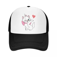 punk kawaii marie cat trucker hat men women adjustable funny cartoon kitten baseball cap sports snapback caps