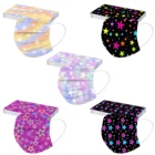 10-50 шт., детская одноразовая маска со звездами