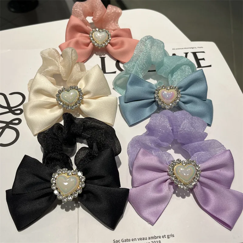

Super fairy love diamond large intestine hair ring female temperament headband fashion hair accessories female.