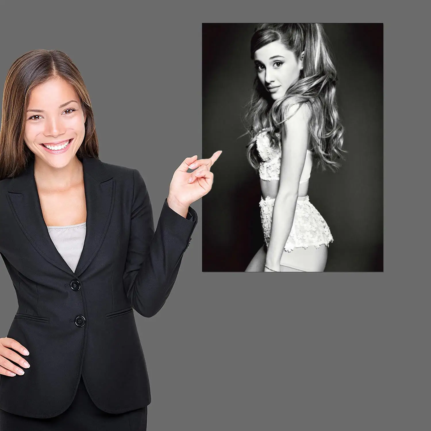 Плакат Ариана Гранде 5 певец настенный художественный постер на холсте для