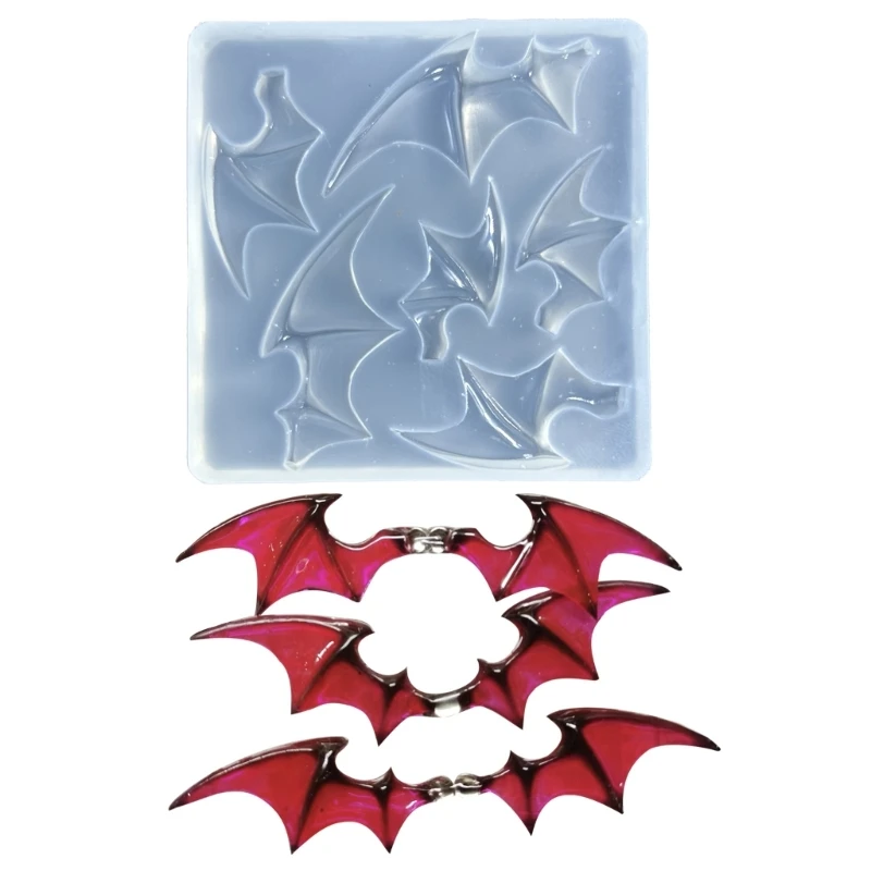 

Y51E форма для наполнения шейкера из смолы, силиконовая форма для крыльев демона, эпоксидная форма, наполнитель для литья форма